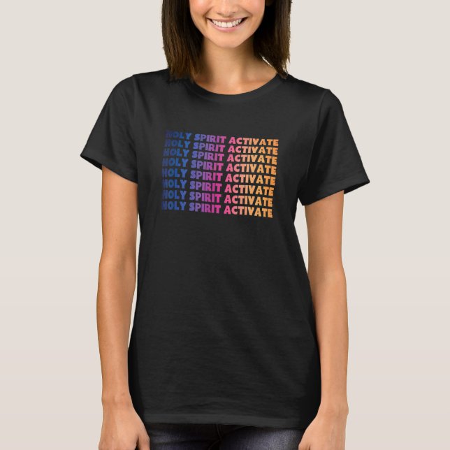 Camiseta Espírito Santo Ative Religioso Cristão (Frente)