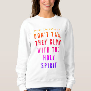 Camiseta Espírito Santo Camisola de Mulher - Cristão Engraç