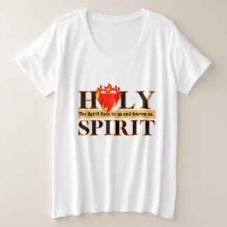 Camiseta Espírito Santo de Deus Camisa-T de tamanho mais al