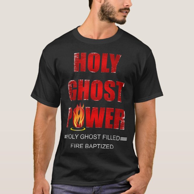 Camiseta Espírito Santo de Potência Espírito Pentecostal Ch (Frente)