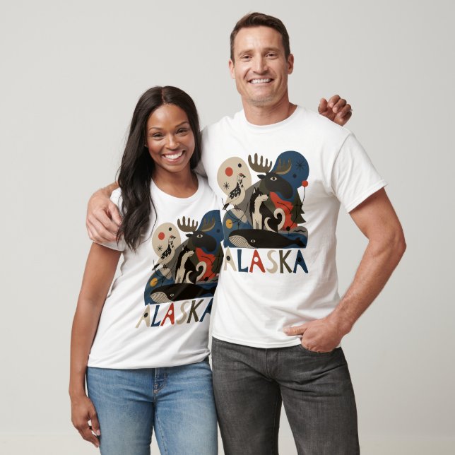 Camiseta Espírito Selvagem do Alasca (Unissex)