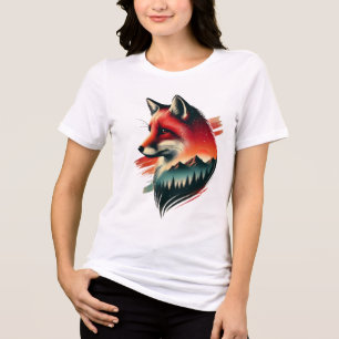 Camiseta Espírito Selvagem Raposa - Artística Inspirada na