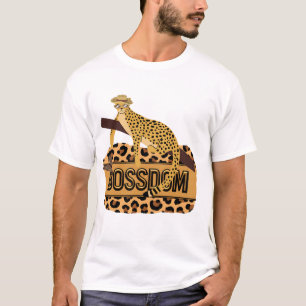 Camiseta Espírito Selvagem - Tee Gráfico Impresso do Leopar