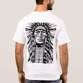 Camiseta Espírito Tribal: Símbolo Nativo Americano.