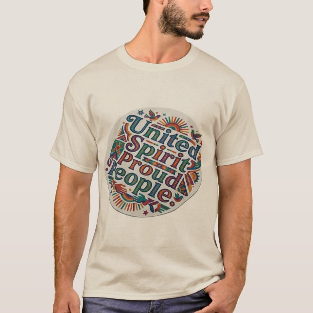 Camiseta Espírito Unido, Pessoas Orgulhosas (Frente)