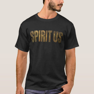 Camiseta Espírito Usa Bronze Antigo 3D Metálico Rachado