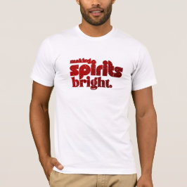 Camiseta Espíritos fazeres brilhantes - Retro de Natal