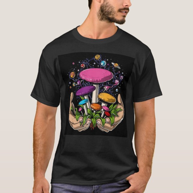 Camiseta Espiritual Magic Mushroom Psicodélico (Frente)