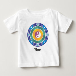 Camiseta Espiritual Mandala Rainbow Color Chinês Personaliz
