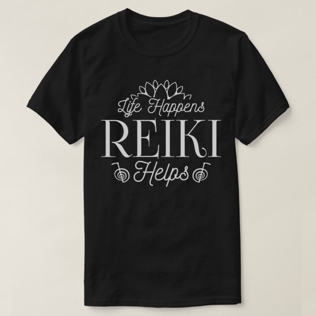 Camiseta Espiritual Reiki dizendo  (Frente do Design)