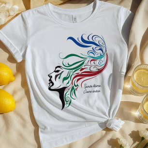 Camiseta espirituosa italiana para mulheres Spir