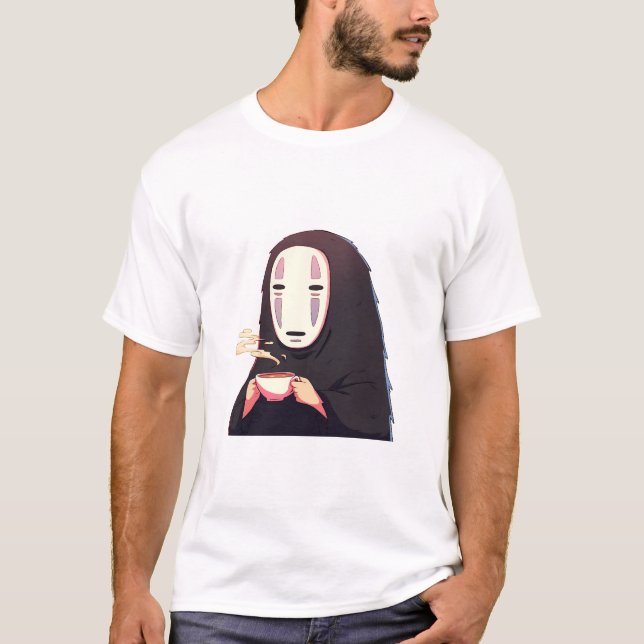 Camiseta espirituoso - chá de bebendo de anime de máscara (Frente)