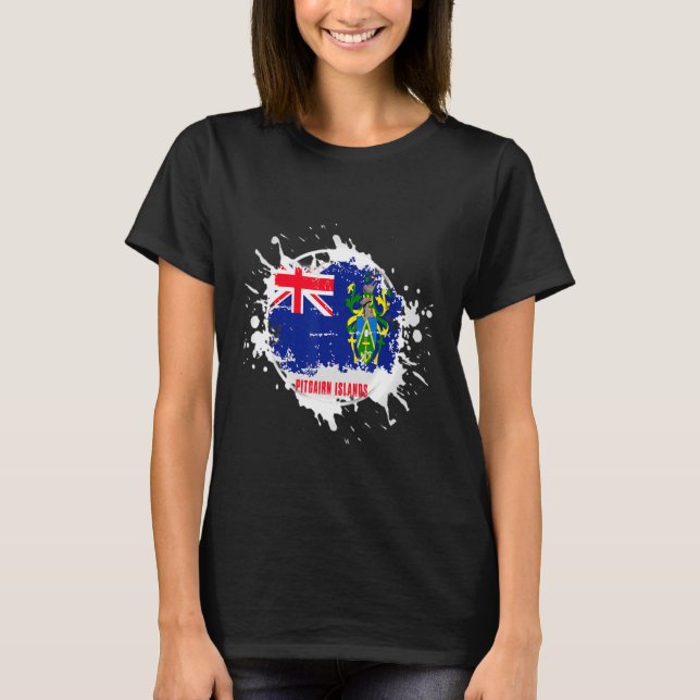 Camiseta Esplash das Ilhas Pitcairn (Frente)