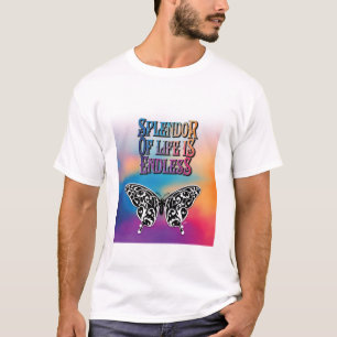 Camiseta Esplendor da Vida com Borboleta