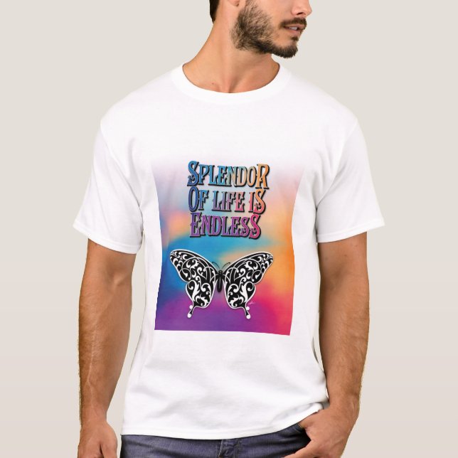 Camiseta Esplendor da Vida com Borboleta (Frente)