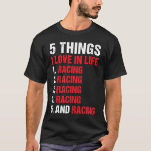 Camiseta Esporte 5 Coisas Que Adoro Na Corrida Da Vida