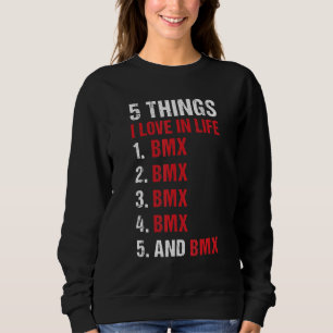 Camiseta Esporte 5 Coisas Que Eu Amo Na Vida BMX