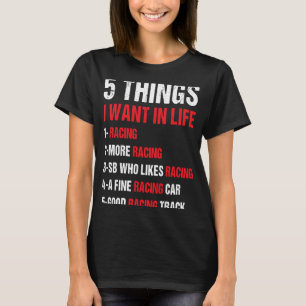 Camiseta Esporte 5 Coisas Que Quero Na Corrida 1