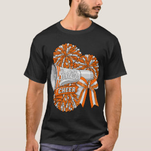 Camiseta Esporte Alegria Irmã Arco Laranja Cheerleading Che