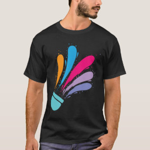 Camiseta Esporte Colorido de Badminton