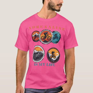 Camiseta Esporte de bicicleta de montanha engraçado