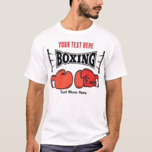Camiseta Esporte de Boxe Poder e Design de Luta