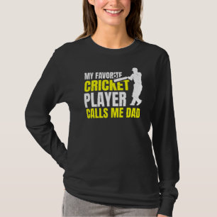 Camiseta Esporte De Críquete Para Um Pai De Jogador De Críq