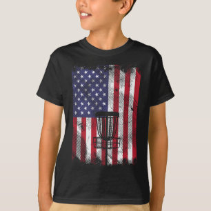 Camiseta Esporte de Golfe de Disco Vintage Bandeira Sket