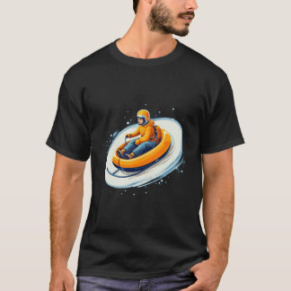 Camiseta Esporte de Inverno com Trenó Para E
