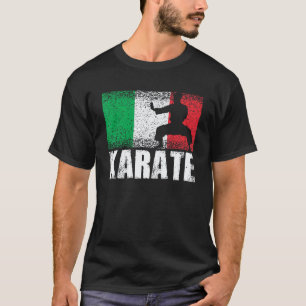 Camiseta Esporte de Karate Itália Bandeira Arte Marcial Ita