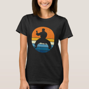 Camiseta Esporte de Karatê Retro Vintage Pôr do Sol Japonês