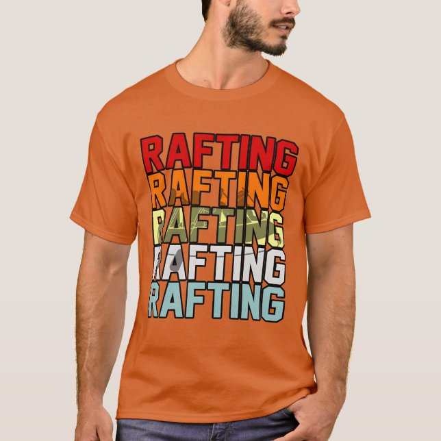 Camiseta Esporte de rafting vintage (Frente)