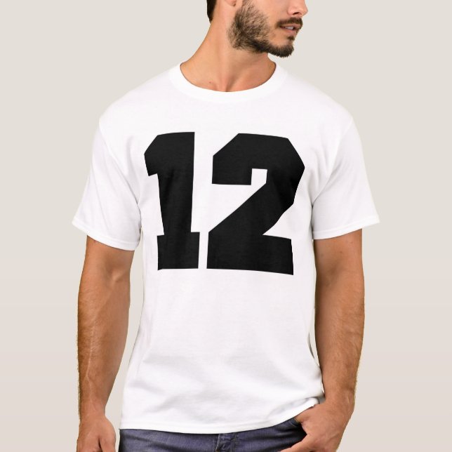 Camiseta Esporte do número 12 (Frente)