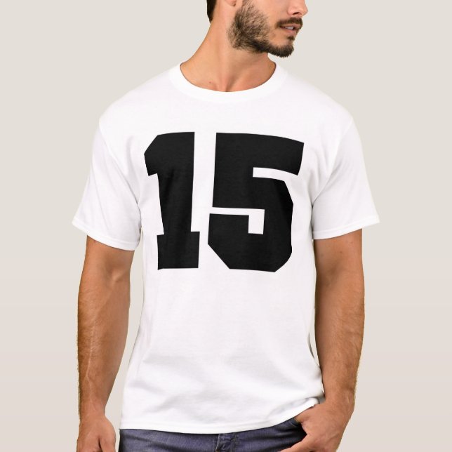 Camiseta Esporte do número 15 (Frente)