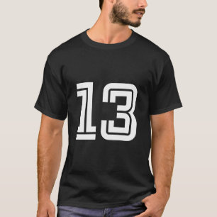 Camiseta Esporte Jersey Favorito Número Sortudo #13