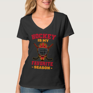 Camiseta Esporte no Gelo Hockey É Minha Estação Favorita Am
