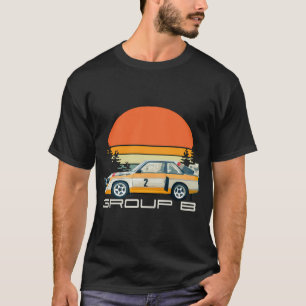 Camiseta Esporte S1 E2 Carro de Rali do Grupo B Stig Blomqv