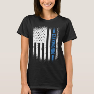 Camiseta Esporte Us Flag Taekwondo  2
