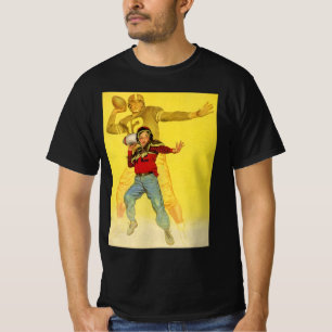 Camiseta Esportes Antigos, Garoto como Futuro Quaterback de