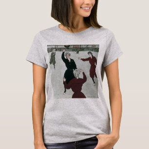Camiseta Esportes Antigos, Jogadoras de Basquete em Jogo