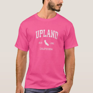 Camiseta Esportes Atléticos Vintage Upland Califórnia Ca