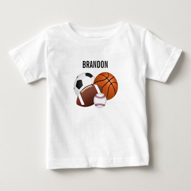 Camiseta Esportes - Bolas Personalizadas (Frente)