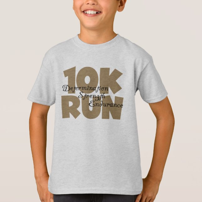 Camiseta Esportes de 10.000 Tan em execução (Frente)