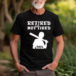 Camiseta Esportes de beisebol reformados, mas não cansados