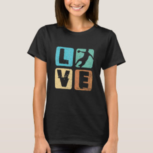 Camiseta Esportes De Bola De Alfinetagem De Antenas De Amor
