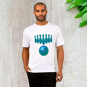 Camiseta Esportes de bola de boliche e alça