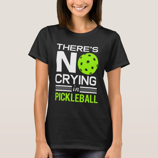 Camiseta Esportes de Bola de Pickleball sem Choro (Frente)