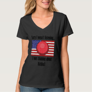 Camiseta Esportes de Bola do Jogador de Kickball