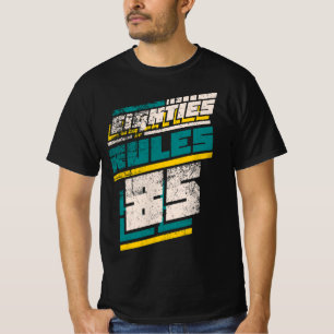 Camiseta Esportes de design dos anos 80 angustiados