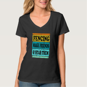Camiseta Esportes De Esgrima Para Homens Mulheres Crianças